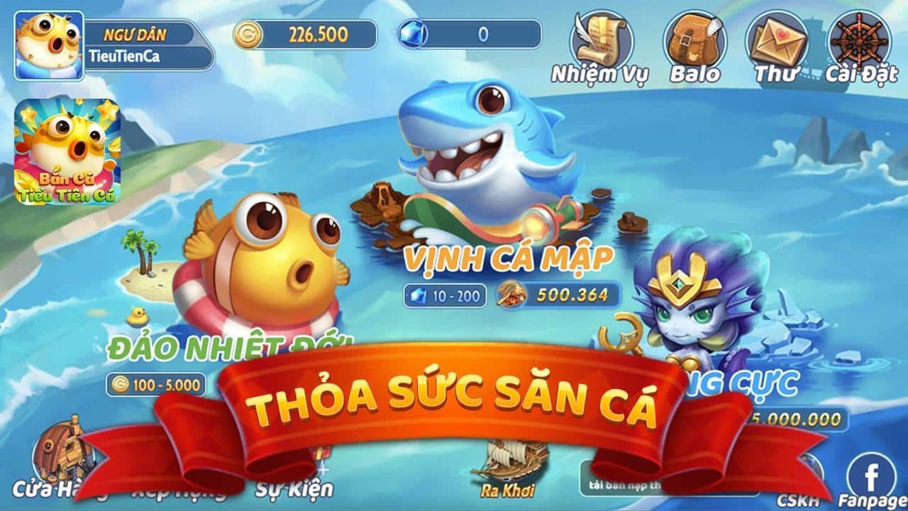 bắn cá tiểu tiên cá