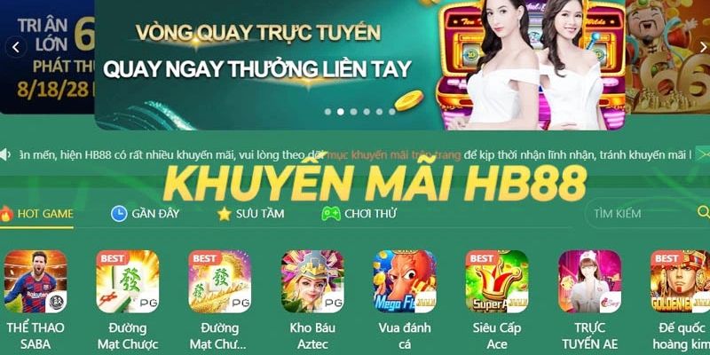 Tại HB88 không thiếu cơ hội nhận khuyến mãi khủng